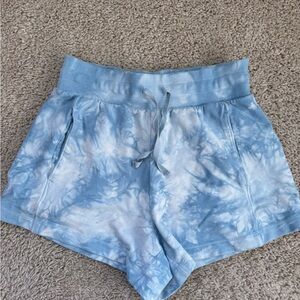 All in Motion Light Blue Tie-Dye Athletic Shorts